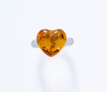 XL Love Amber Glass Ring