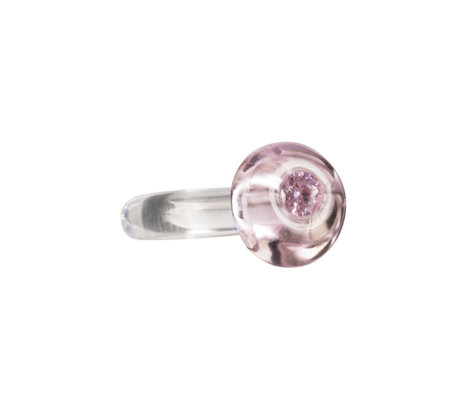 Zirconite Pink Glass Ring