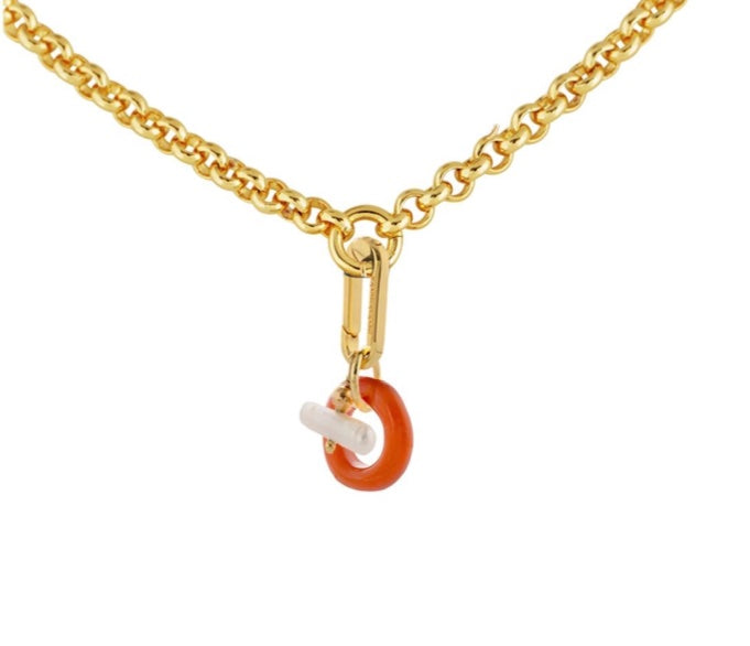 3 in 1 Toggle link with Belcher chain - CORAL