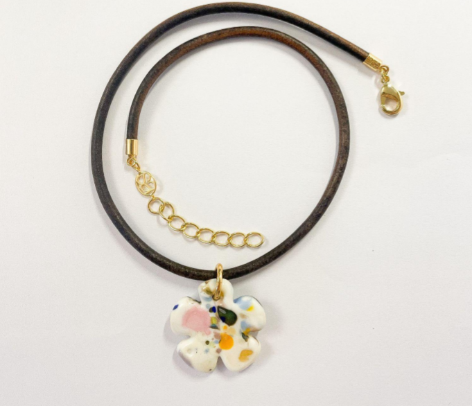 Clover Multi Leather Cord Necklace- SAMPLE