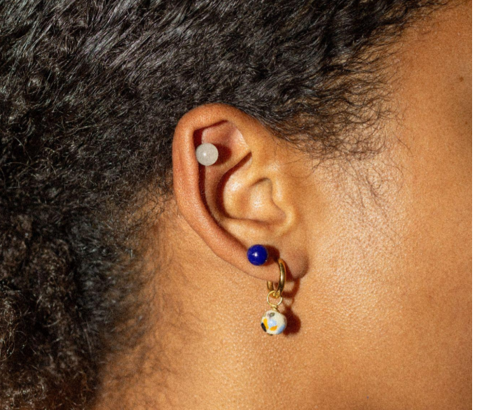 Bolita Blue Stud Earring