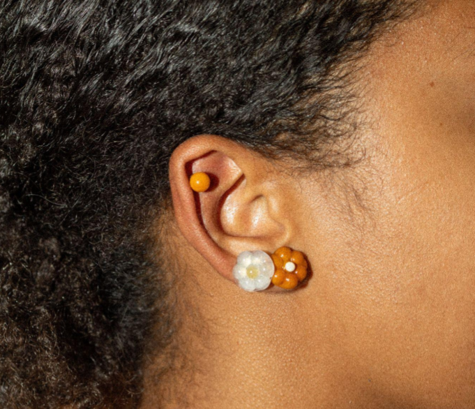 Daisy Mustard Stud Earring