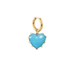 Milagros Heart Blue Earring
