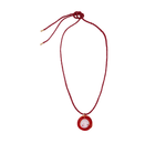 Dapia Sea Urchin Glass & Silk Cord Necklace