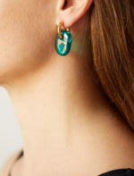 Sea Glass Combo Blue Earrings