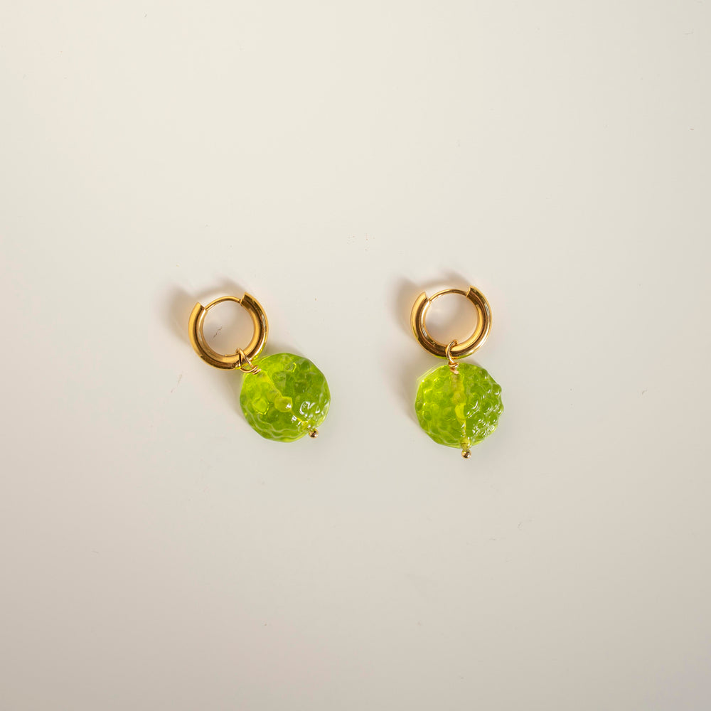 Flat Glass Pebble PAIR - SAMPLE