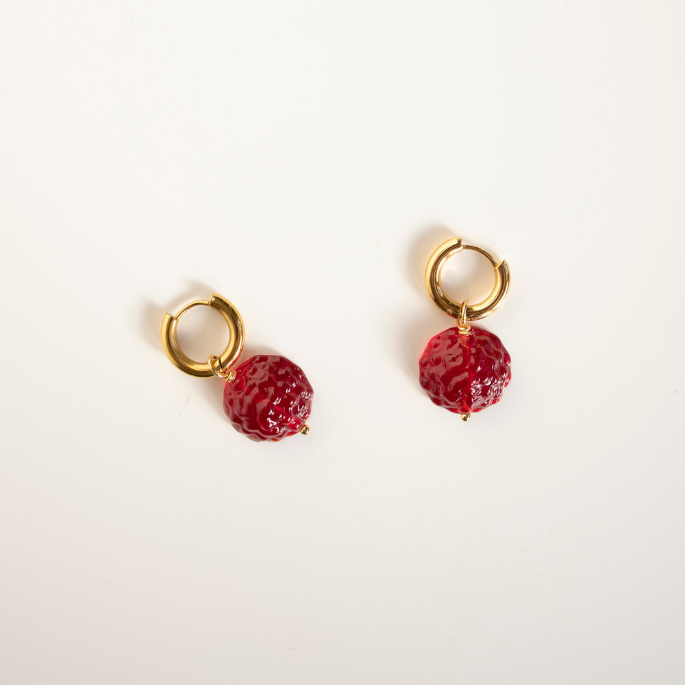 Flat Glass Pebble PAIR - SAMPLE