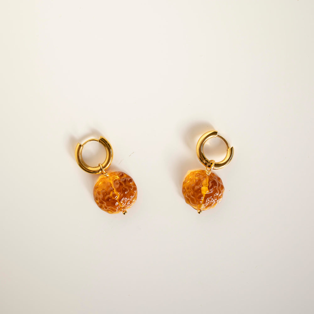 Flat Glass Pebble PAIR - SAMPLE