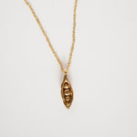 Pea in a Pod Gold trace chain Necklace - SAMPLE