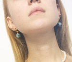 XS Zero Waste Orbit Blue Earring