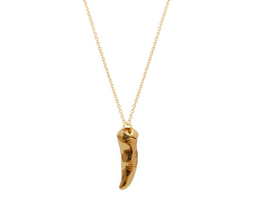 Gold Chilli & Trace Chain Necklace