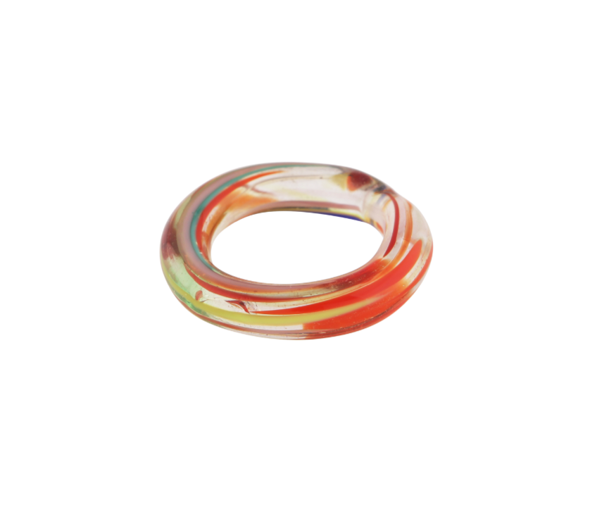Linea Zero Waste Clear Glass Ring