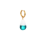 XS Glass Baroque Pearl Aquamarine Earring