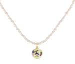 Zero Waste Orbit Pendant Pearl Necklace