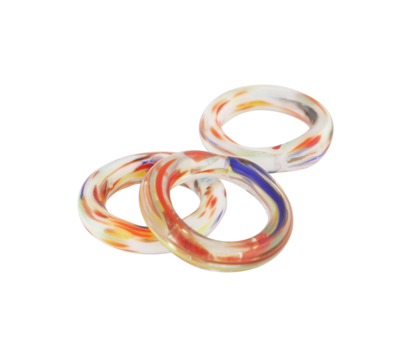 Linea Zero Waste Clear Glass Ring