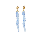 Posidonia earrings Blue Pair
