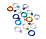 Linea Blue Glass Ring