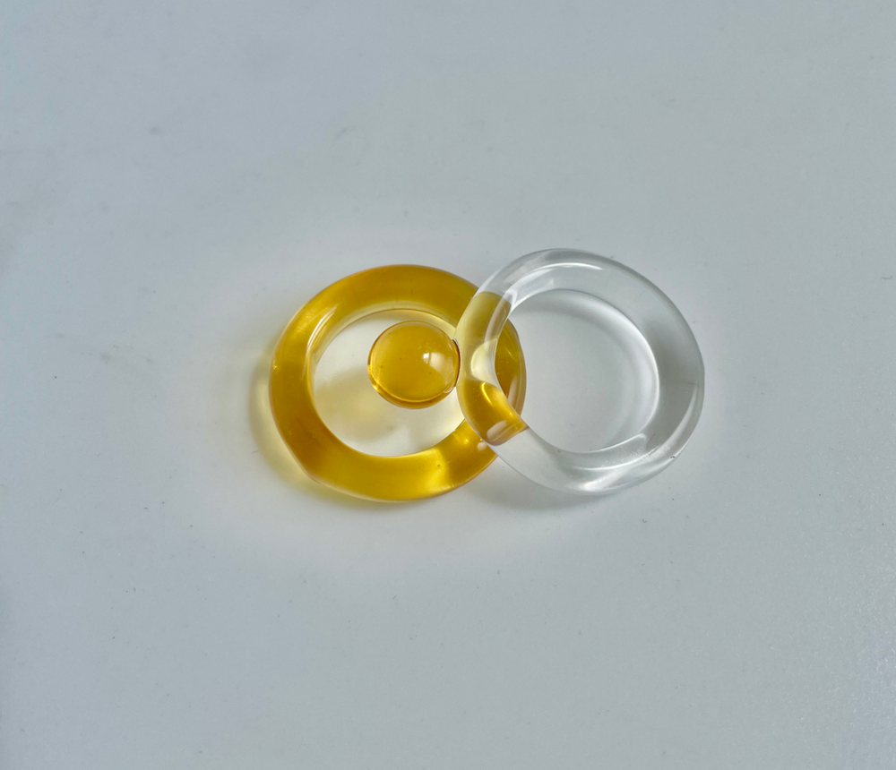 Bolita Yellow Translucent Ring – sandralexandra