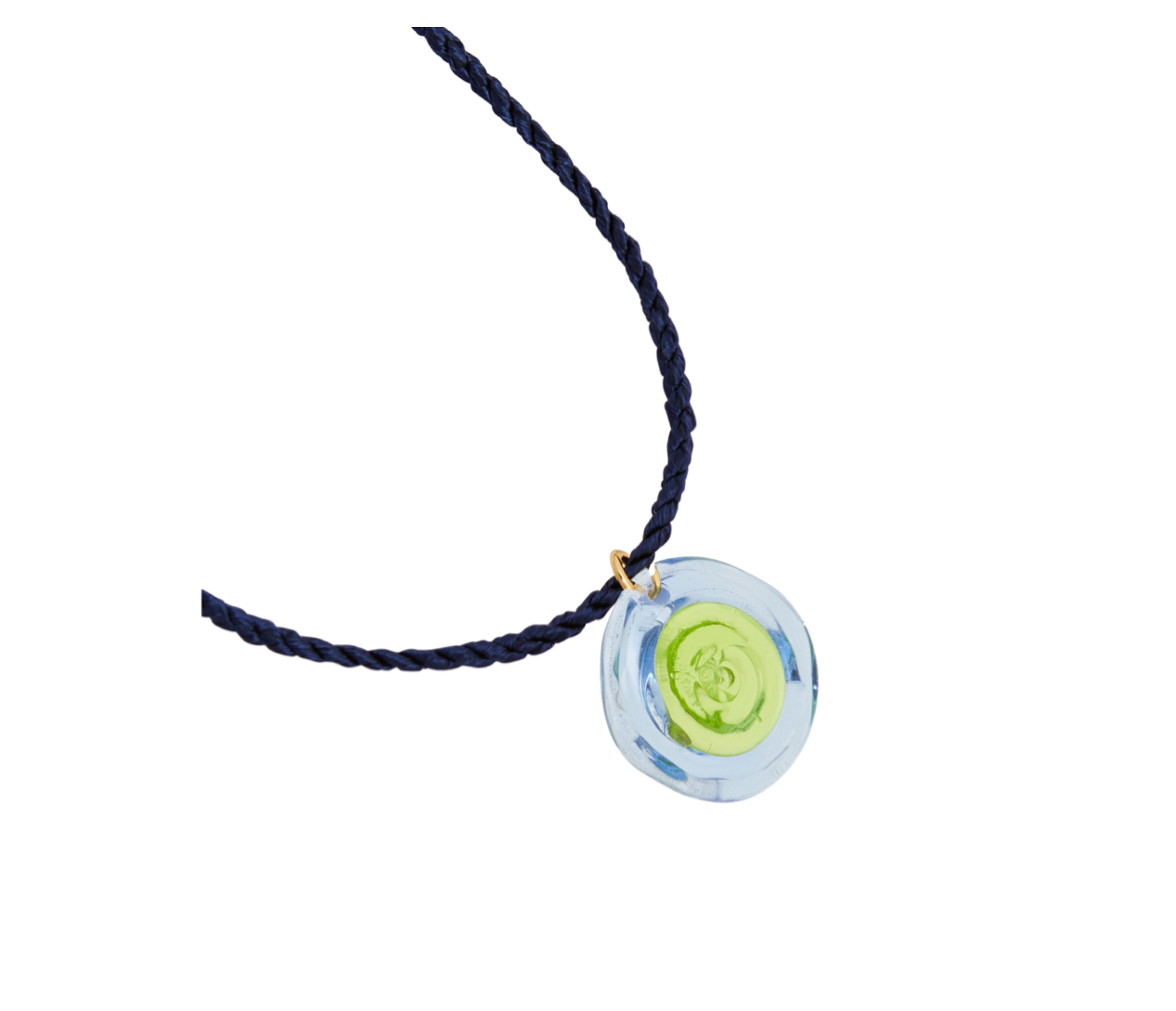 Llonga Sea Urchin Glass & Silk Cord Necklace