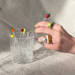 Cocktail & Nibble Murano Glass Sticks - Groceries