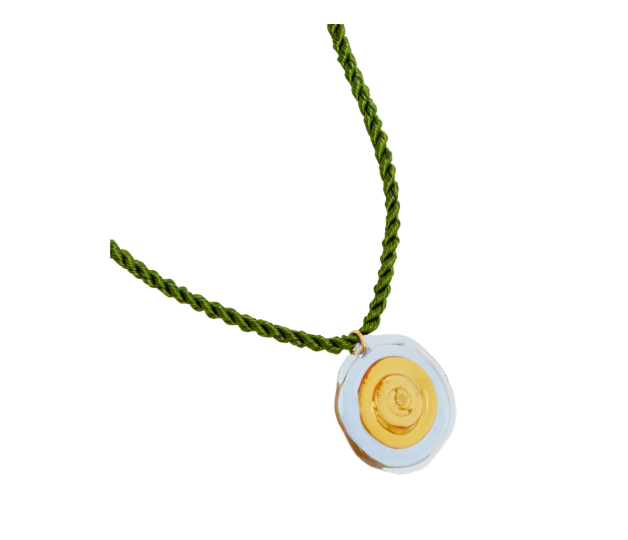 Conca Sea Urchin Glass & Silk Cord Necklace