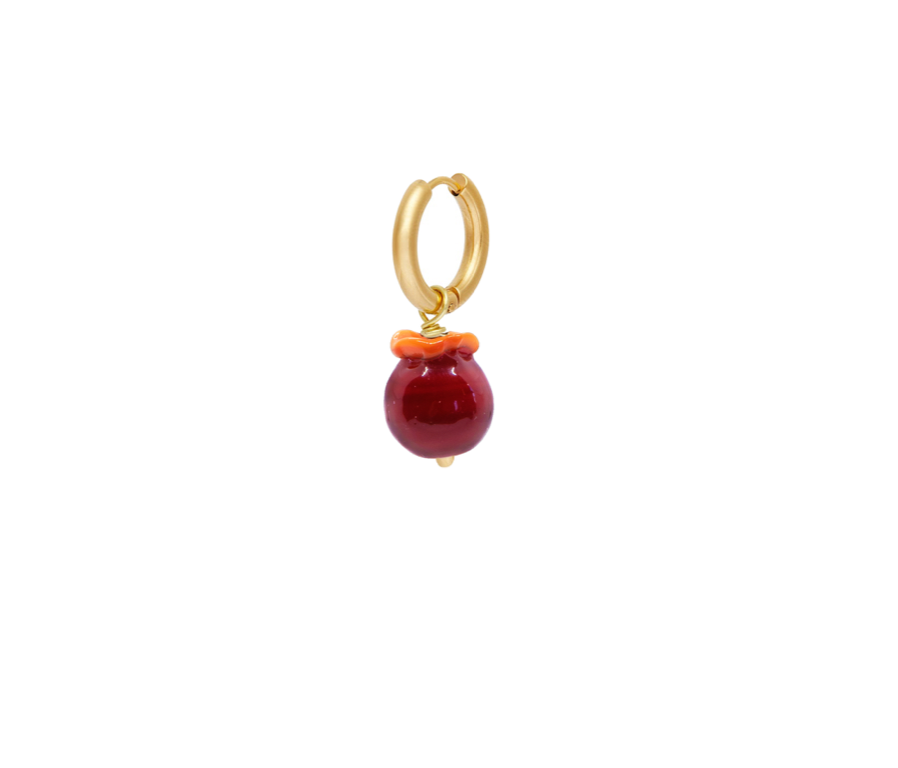 Mini Pomegranate Glass Earring