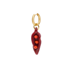 Pea in a Pod Red Glass Earring