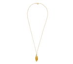 Gold Pea in a Pod & Trace Chain Necklace