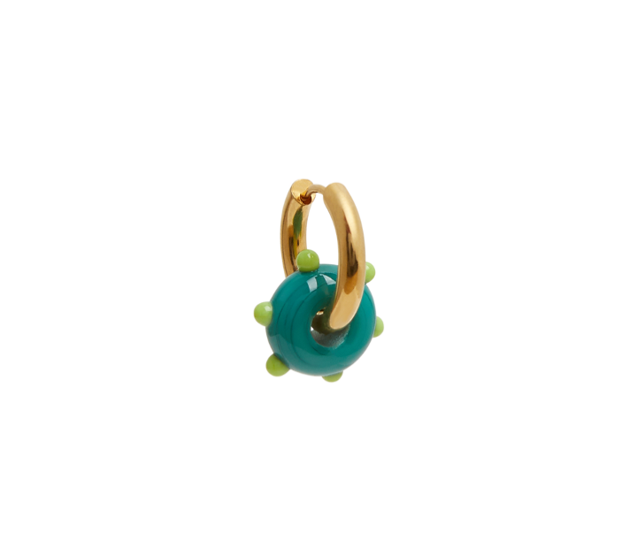 Froot Loop Green Earring