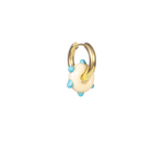Froot Loop Ivory & Blue Earring
