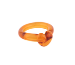 Love Amber Glass Ring
