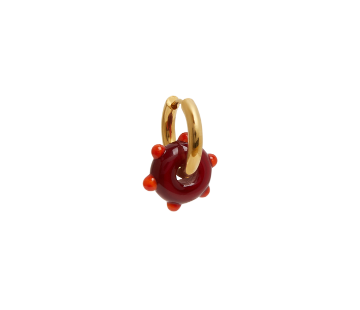 Froot Loop Red Earring