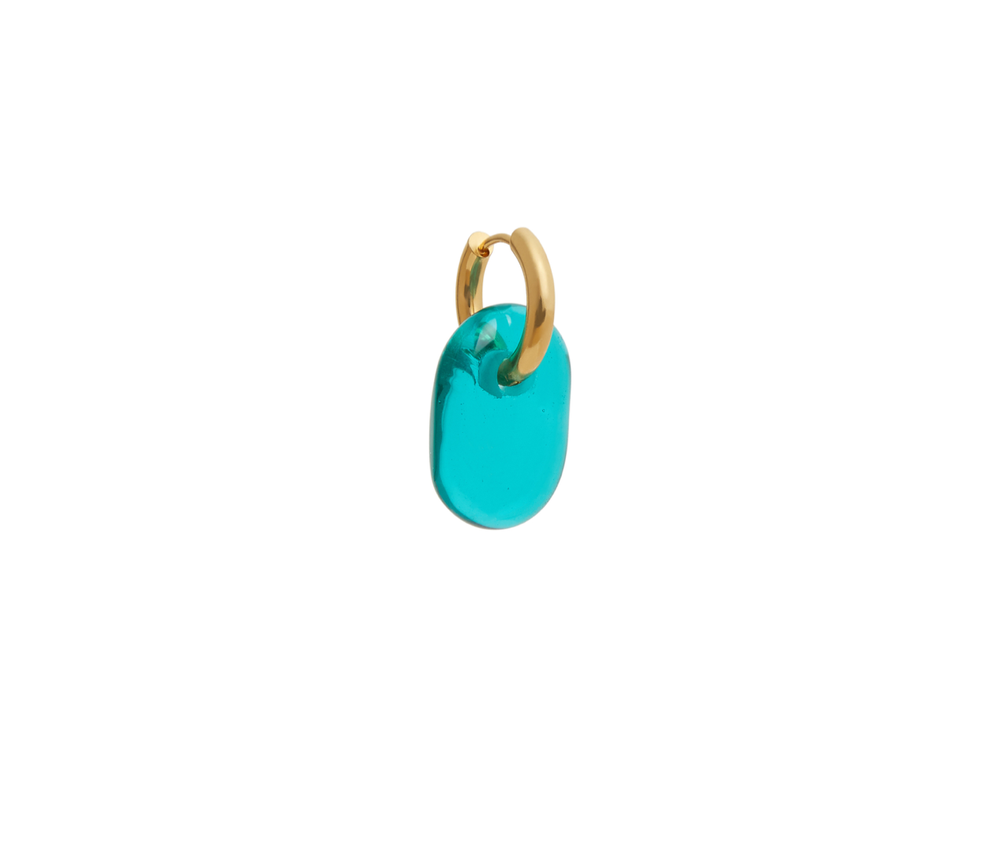 Sea Glass Aqua Earrings