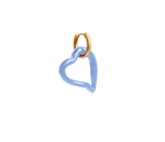 Heart of Glass Blue Earring