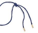 Zero Waste Disc Blue Cord Necklace