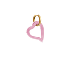 Heart of Glass Cloudy Pink Earring