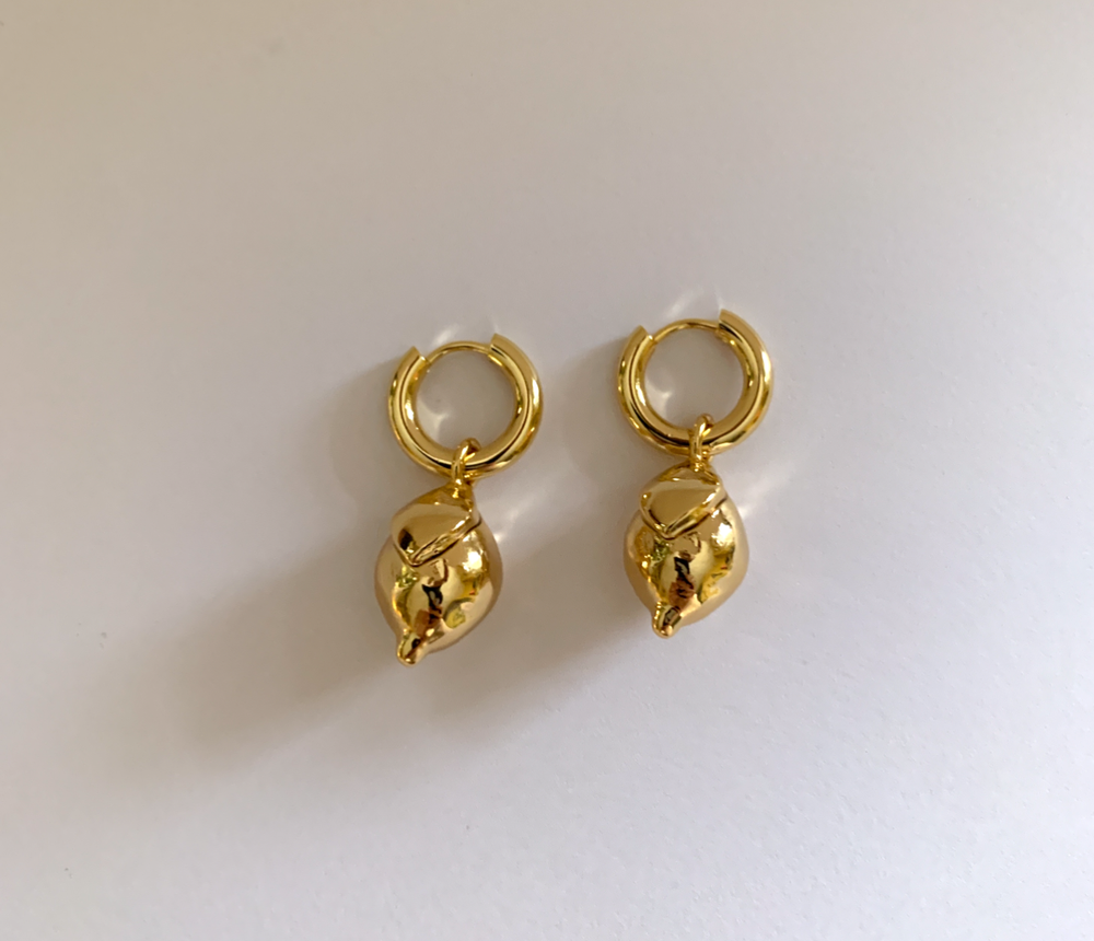 Lemon Gold Earrings