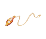 XL Amber Pea Pod Necklace - SAMPLE