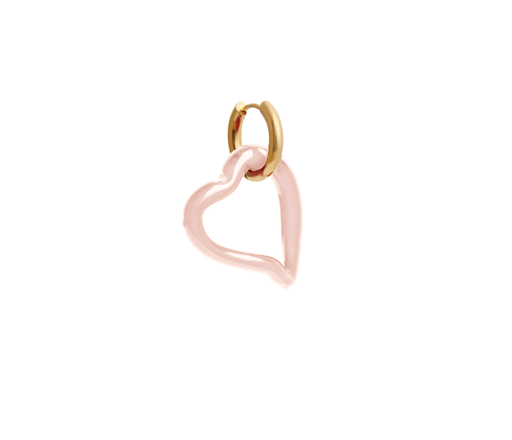 Heart of Glass Blush Earring