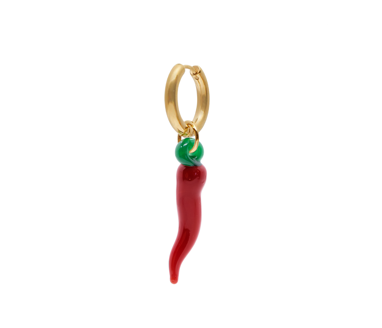 Jalapeño Pepper Red Glass Earring - SAMPLE