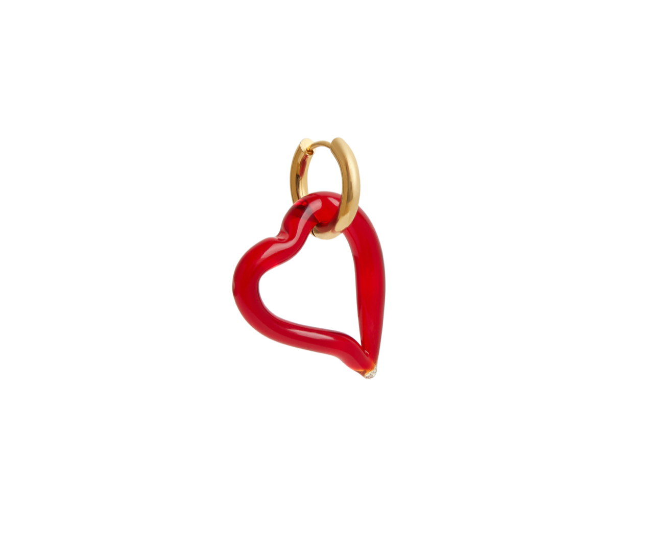 Heart of Glass Red Earring – sandralexandra