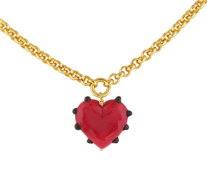 XL Milagros Heart Belcher Chain Necklace